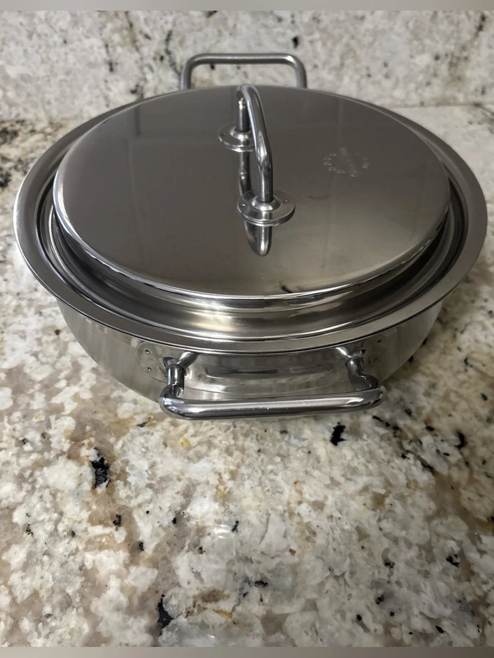 Dutch Oven Pan Silga Design 18/10 TEKNIKA Milano Italy Stainless Steel  07/19